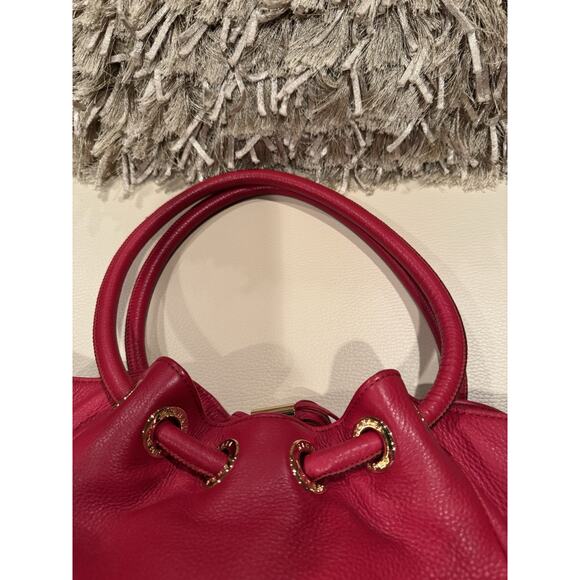 Michael Kors Camden large bag in red pebbled leather - Picture 7 of 8
